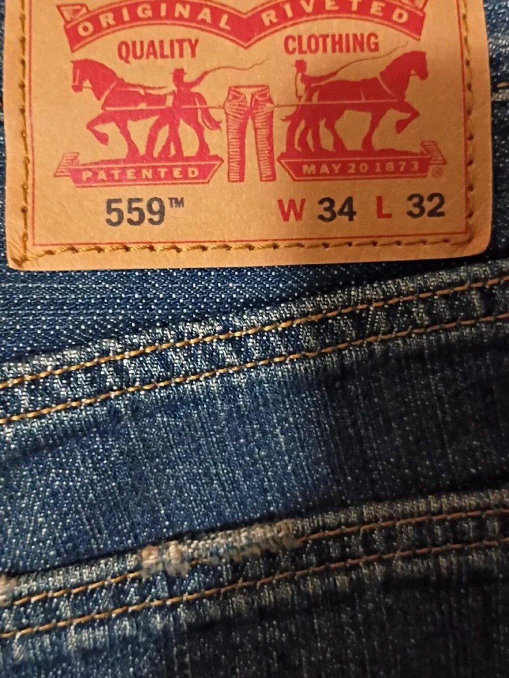 LEVI'S 559 Blue Jeans for men 34x32
